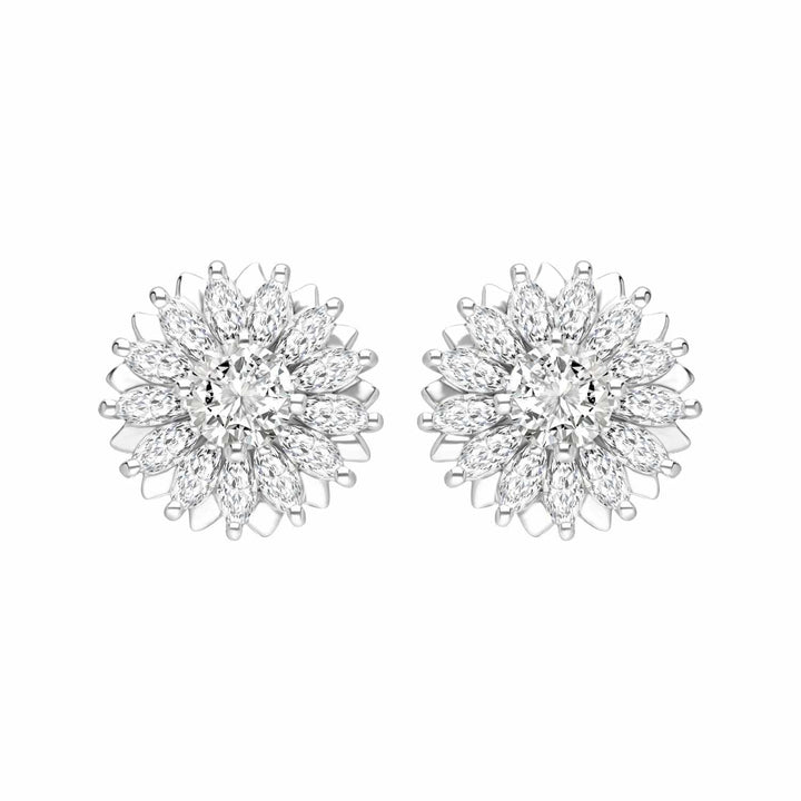 221E0605-01-silver-rhodium-plated-CZ-sunflower-stud-earrings