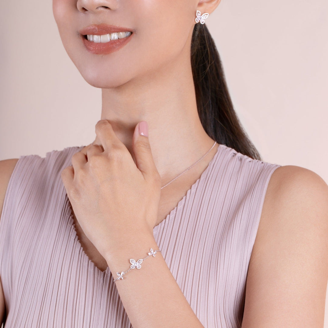 221L0304-01-Papillon-silver-with-marquise-cz-two-glasswing-butterfly-bracelet_2
