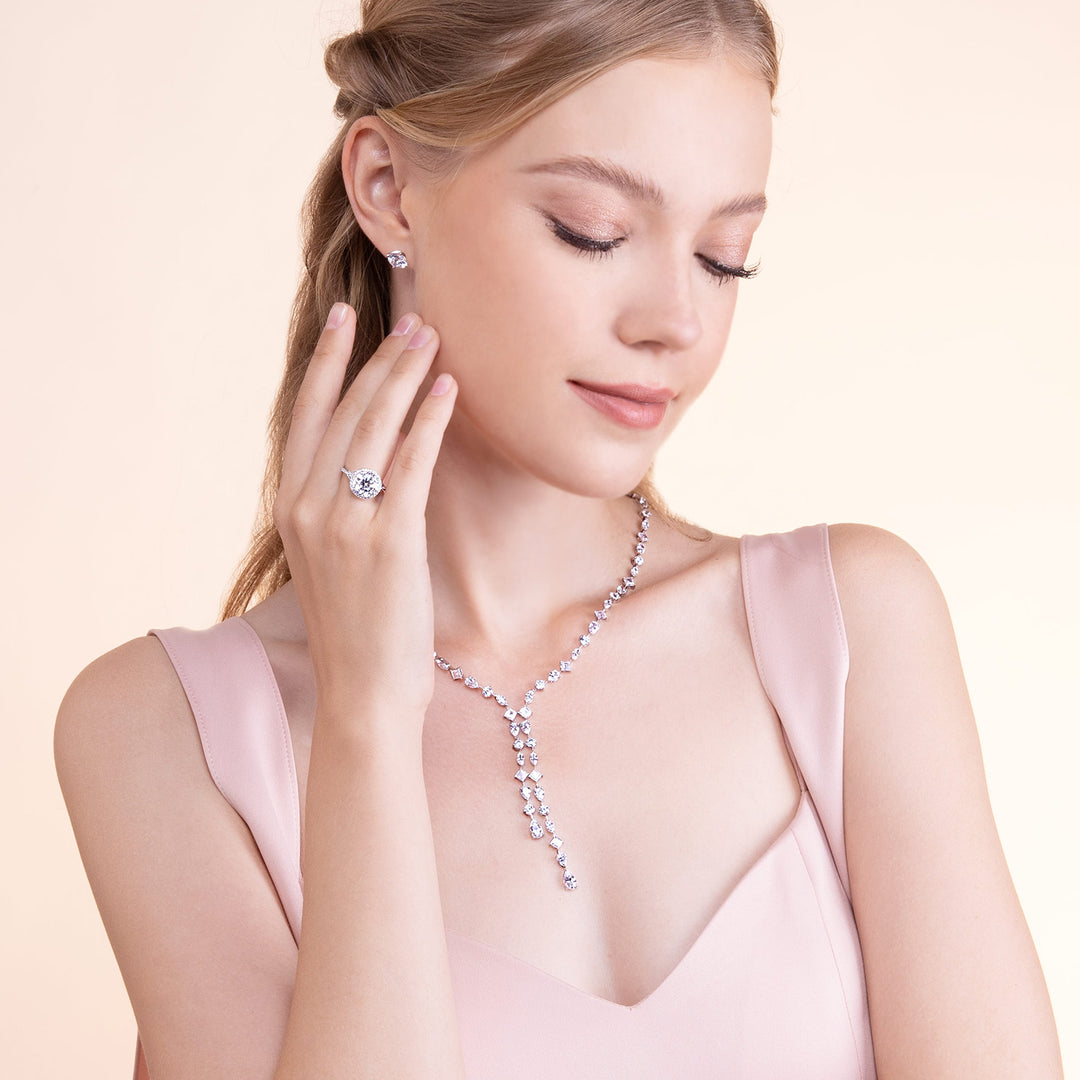 221N0224-01_Silver_CZ_dangle_sparkling_necklace