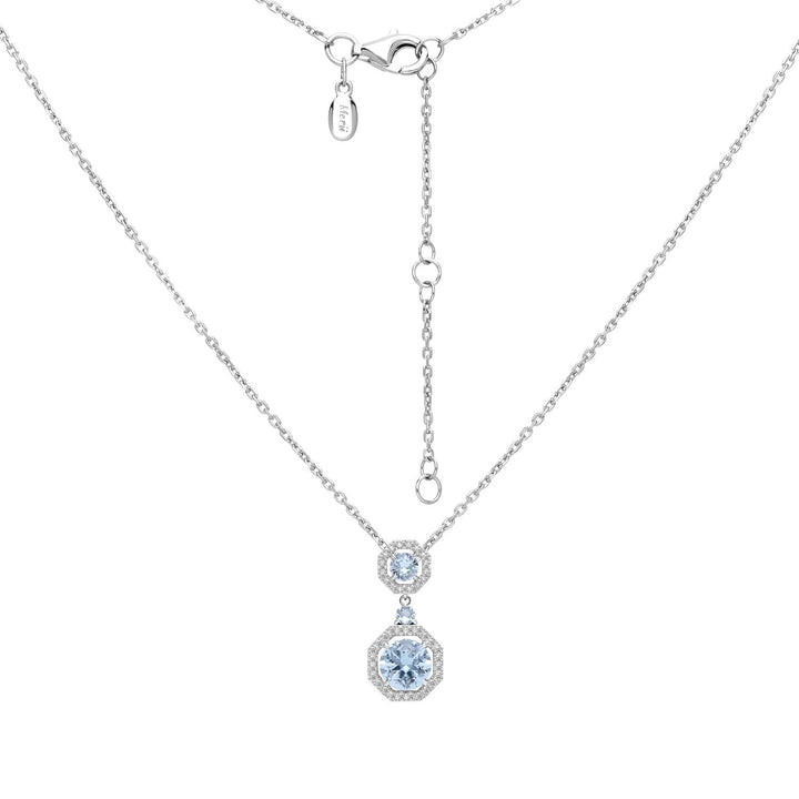 225N0187-01-Decorum-Silver-Rhodium-Plated-Synthetic-Aquamarine-Halo-Pendant-Necklace