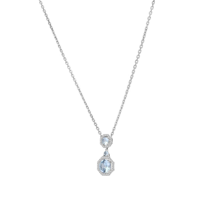 225N0187-01-Decorum-Silver-Rhodium-Plated-Synthetic-Aquamarine-Halo-Pendant-Necklace