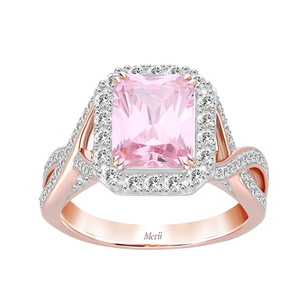 225R0162-01-Decorum-Rose-Gold-Plated-Silver-Radiant-Cut-Pink-Cubic-Zirconia-CZ-Halo-Ring