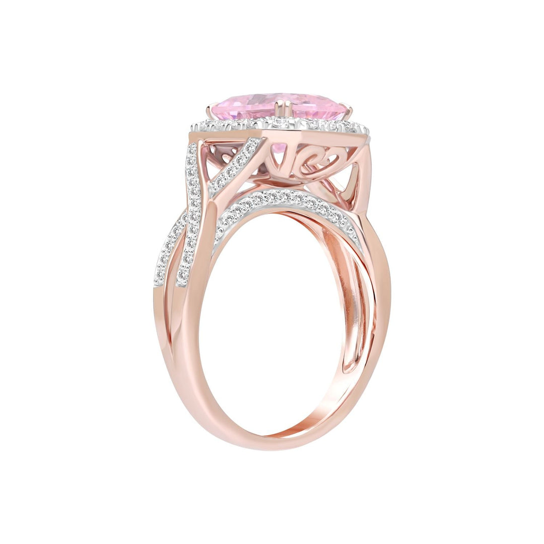 225R0162-01-Decorum-Rose-Gold-Plated-Silver-Radiant-Cut-Pink-Cubic-Zirconia-CZ-Halo-Ring