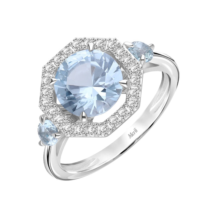 225R0166-01-Decorum-Silver-Rhodium-Plated-Aquamarine-Synthetic-Halo-Ring