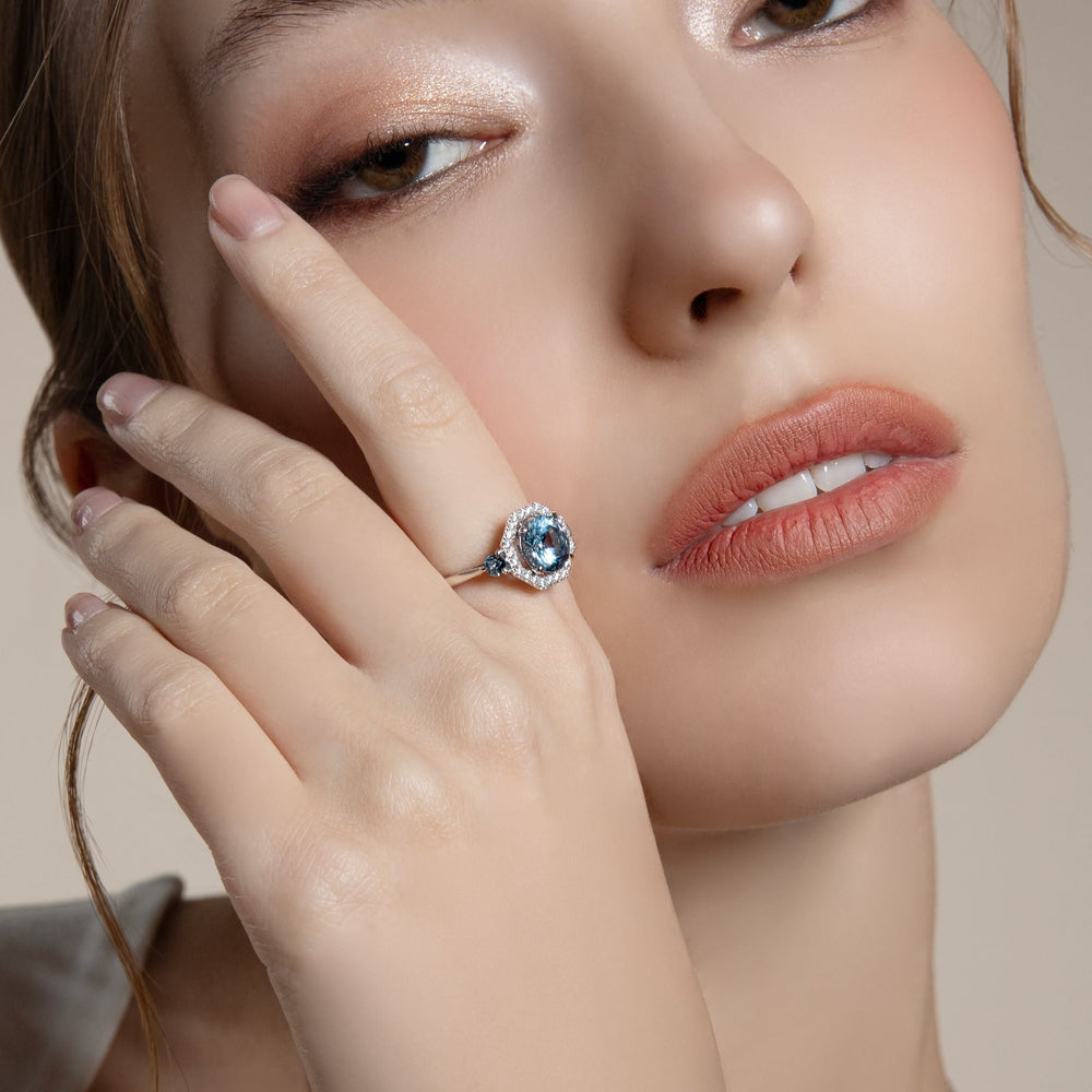 225R0166-01-Decorum-Silver-Rhodium-Plated-Aquamarine-Synthetic-Halo-Ring