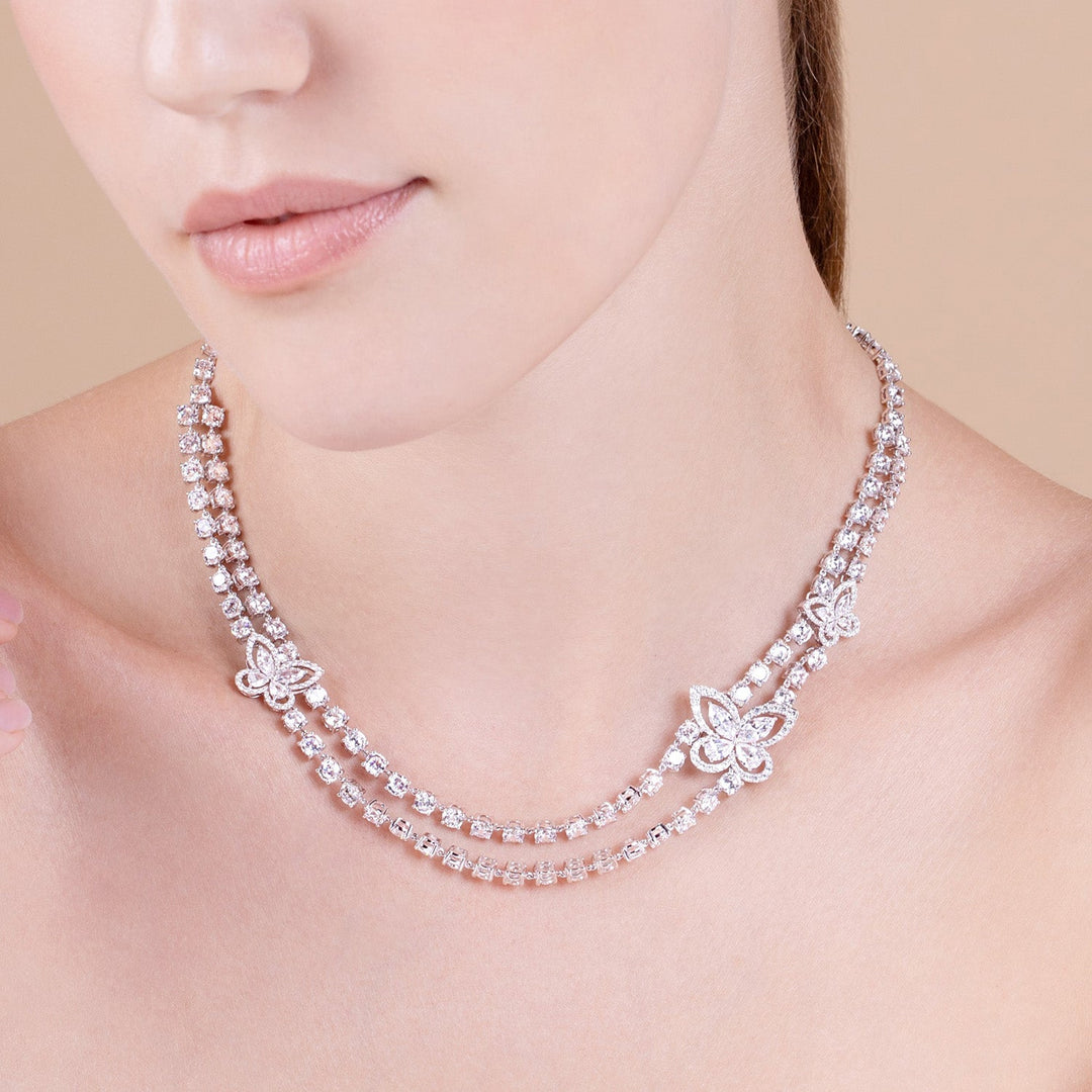 221N0390-01-Papillon-silver-with-marquise-cz-two-layer-glasswing-butterfly-necklace_2