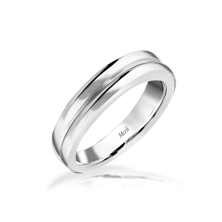 201R1521-01-8_Couple_Ring_925_Sterling_silver plain_groove_ring
