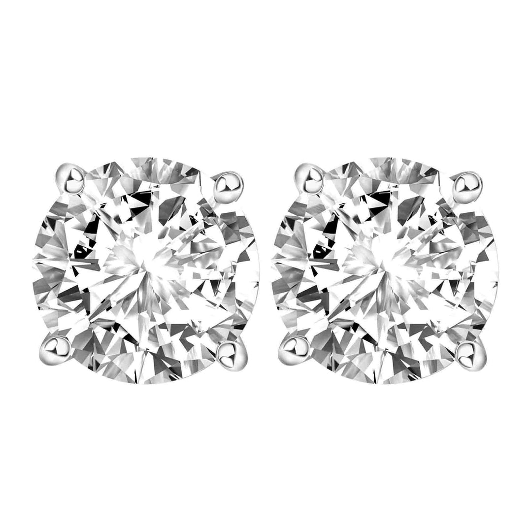 221E0178-01_Merii_100_Cut__Classic_Stud_Earrings_Round_shape_Sterling_Silver_3.00_ct.(9.4_mm.)