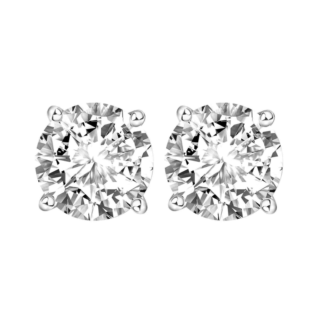 221E0179-01_Merii_100_Cut__Classic_Stud_Earrings_Round_shape_Sterling_Silver_2.00_ct.(8.2_mm.)