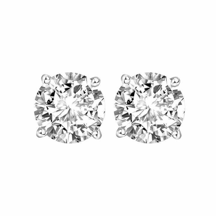 221E0180-01_Merii_100_Cut__Classic_Stud_Earrings_Round_shape_Sterling_Silver_1.00_ct._(6.5_mm.)