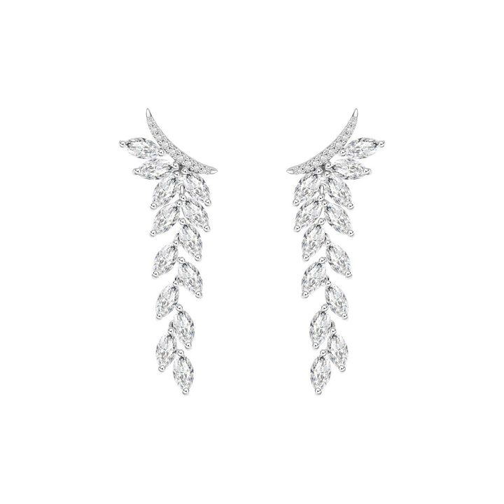 221E0342_01_Laureate_Silver_cz_marquise_shape_leaf_cluster_longer_earrings