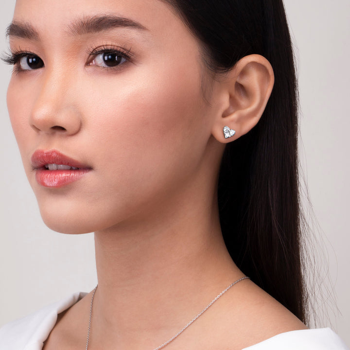 221E0384-01_To_have_and_to_hold__Cluster_fancy_shape_in_Heart_earrings_studs_Sterling_silver_and_Rhodium_Plated