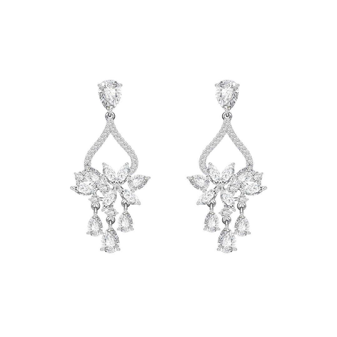 221E0390-01_Silver_CZ_bridal_long_dangle_earrings