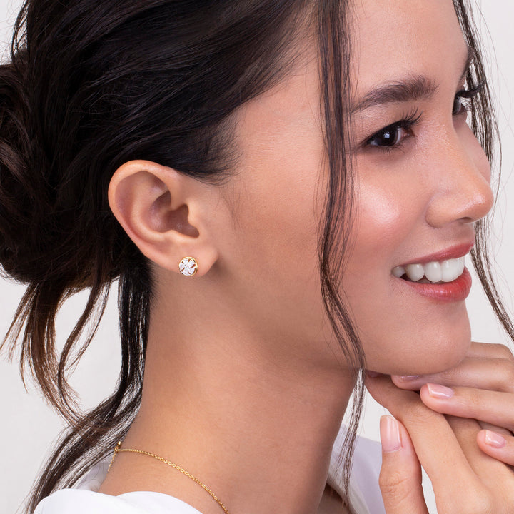 221E0400-01_Merii_LIBERTY__LIBERTY_cluster_earrings_studs_Sterling_silver_and_Yellow_Gold_Plated
