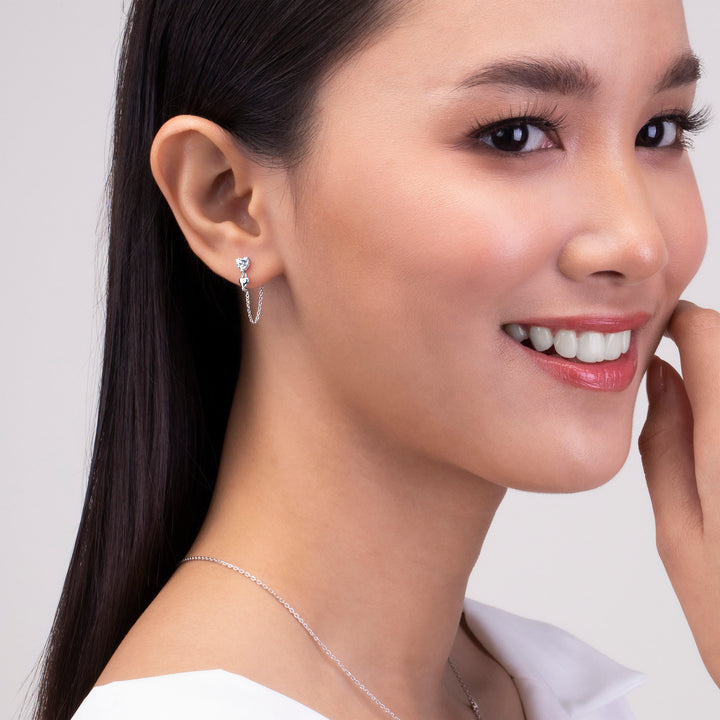221E0402-01_Mini_Heart__Heart_Double_threader_earrings_with_Sterling_silver_and_Rhodaim_Plated