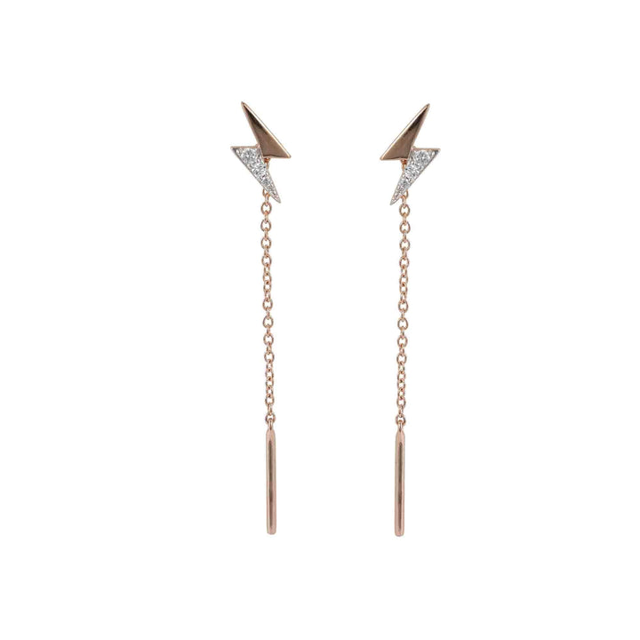 221E0409-01_Memento_Rose_gold_plated_sterling_silver_925_lightning_bolt_chain_earrings