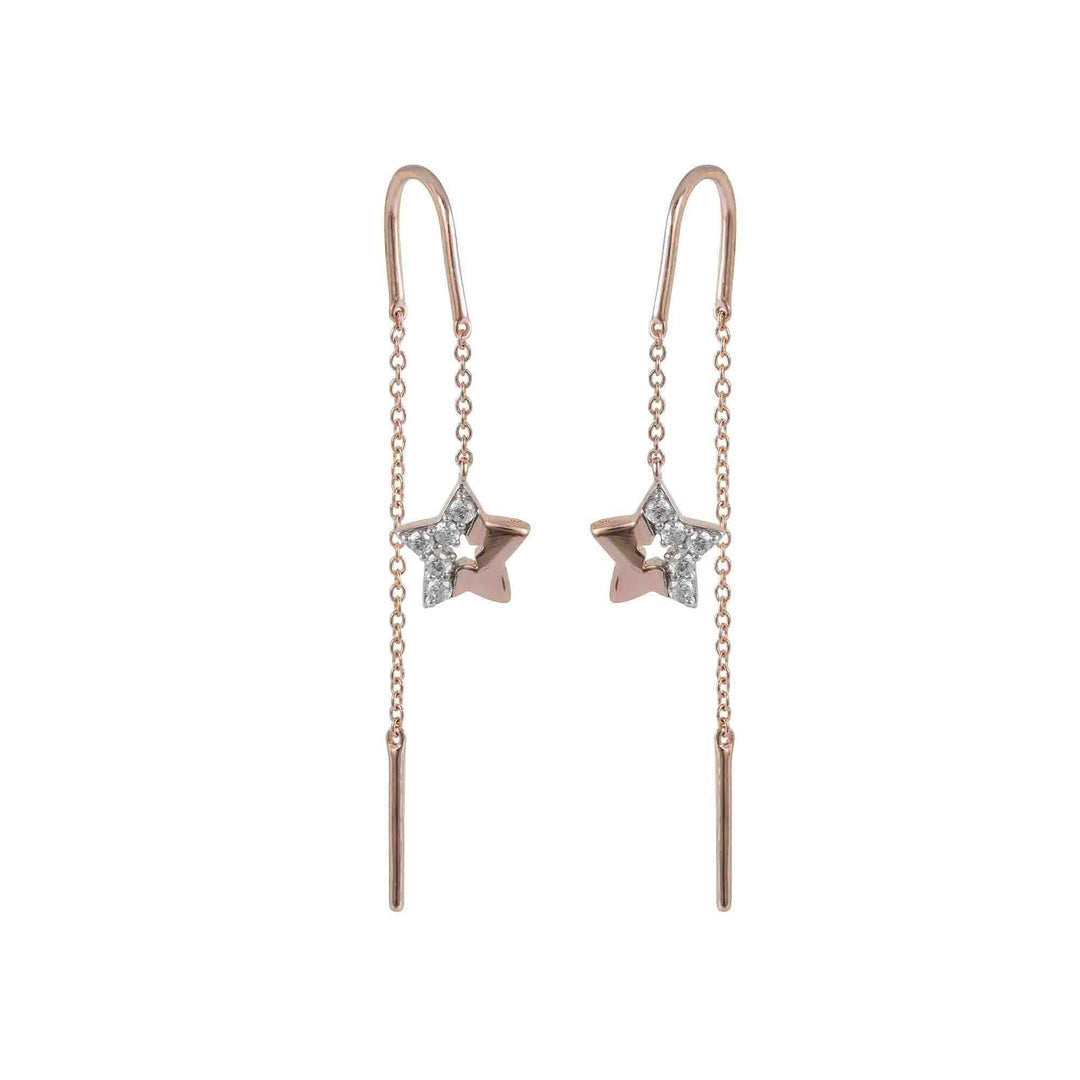 221E0412-01_Memento_Rose_gold_plated_sterling_silver_925_star_earrings