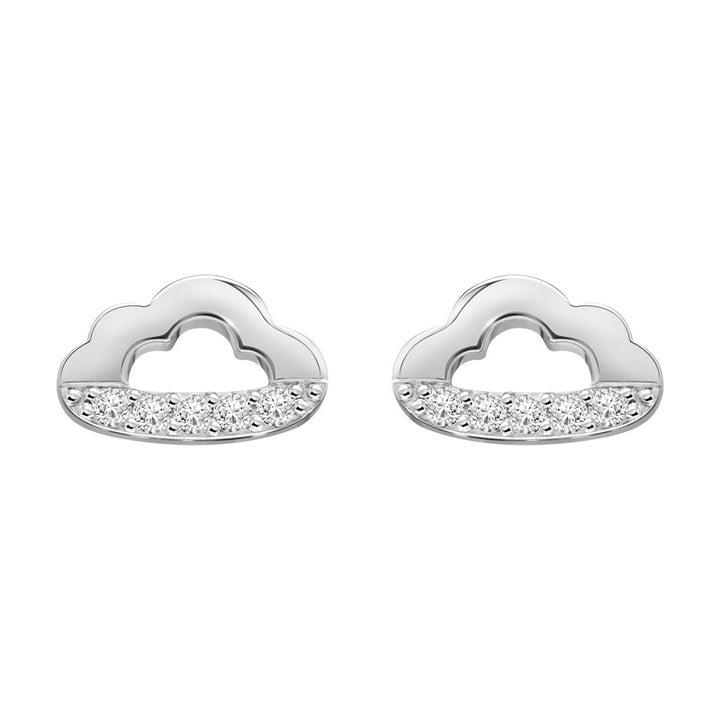 221E0433-01_Memento_Cloud_stud_earrings_cubic_zirconia_Sterling_silver_and_Rhodaim_Plated