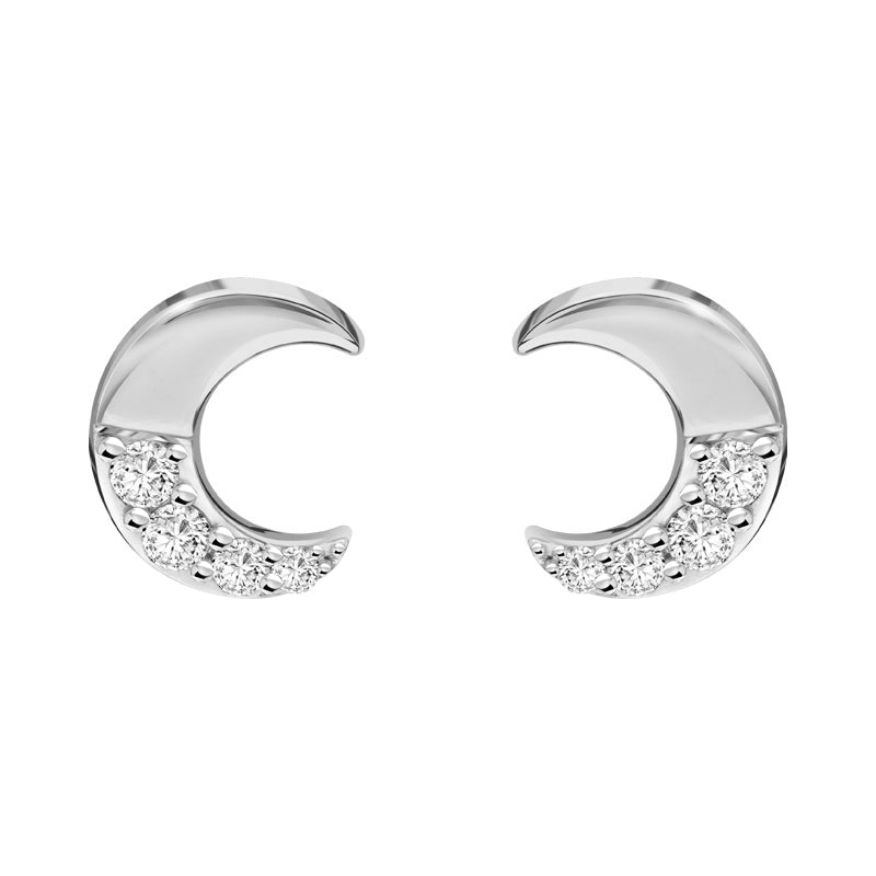 221E0434-01_Memento_Moon_stud_earrings_cubic_zirconia_Sterling_silver_and_Rhodaim_Plated