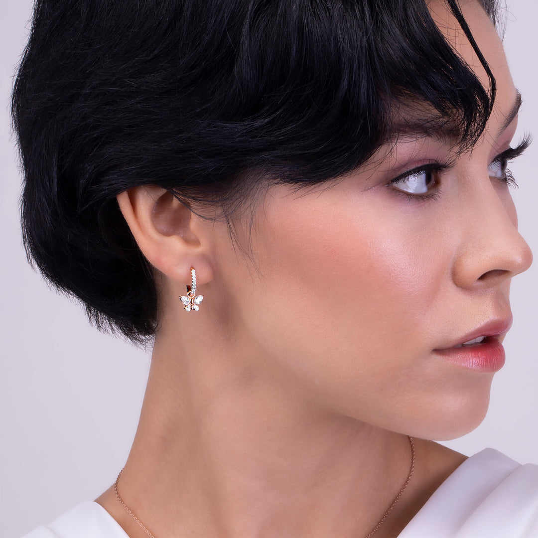 221E0442-01_Papillon_Rose_gold_plated_sparkly_butterfly_huggie_earrings