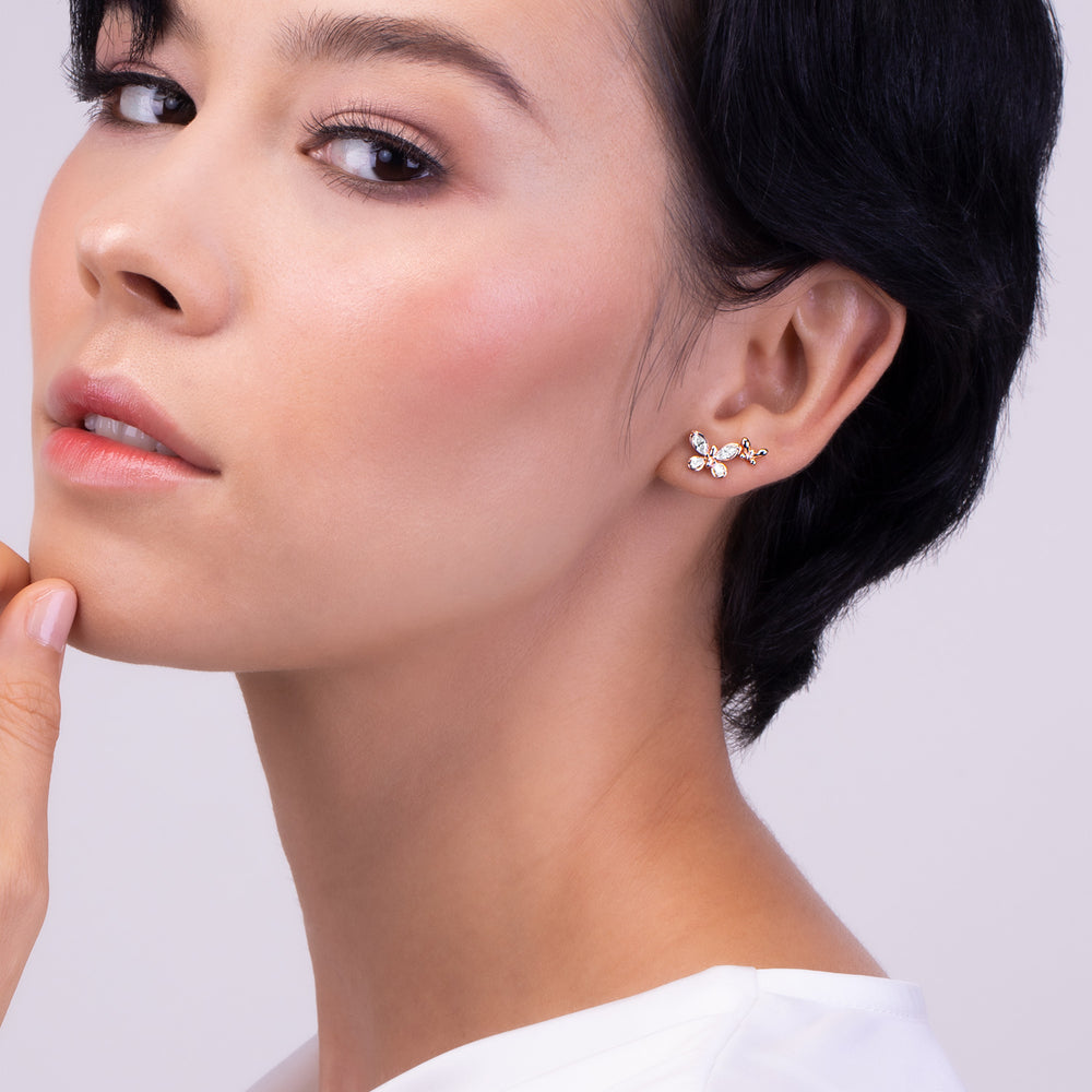 221E0443-01_Papillon_Rose_gold_plated_sparkly_double_butterflies_stud_earrings