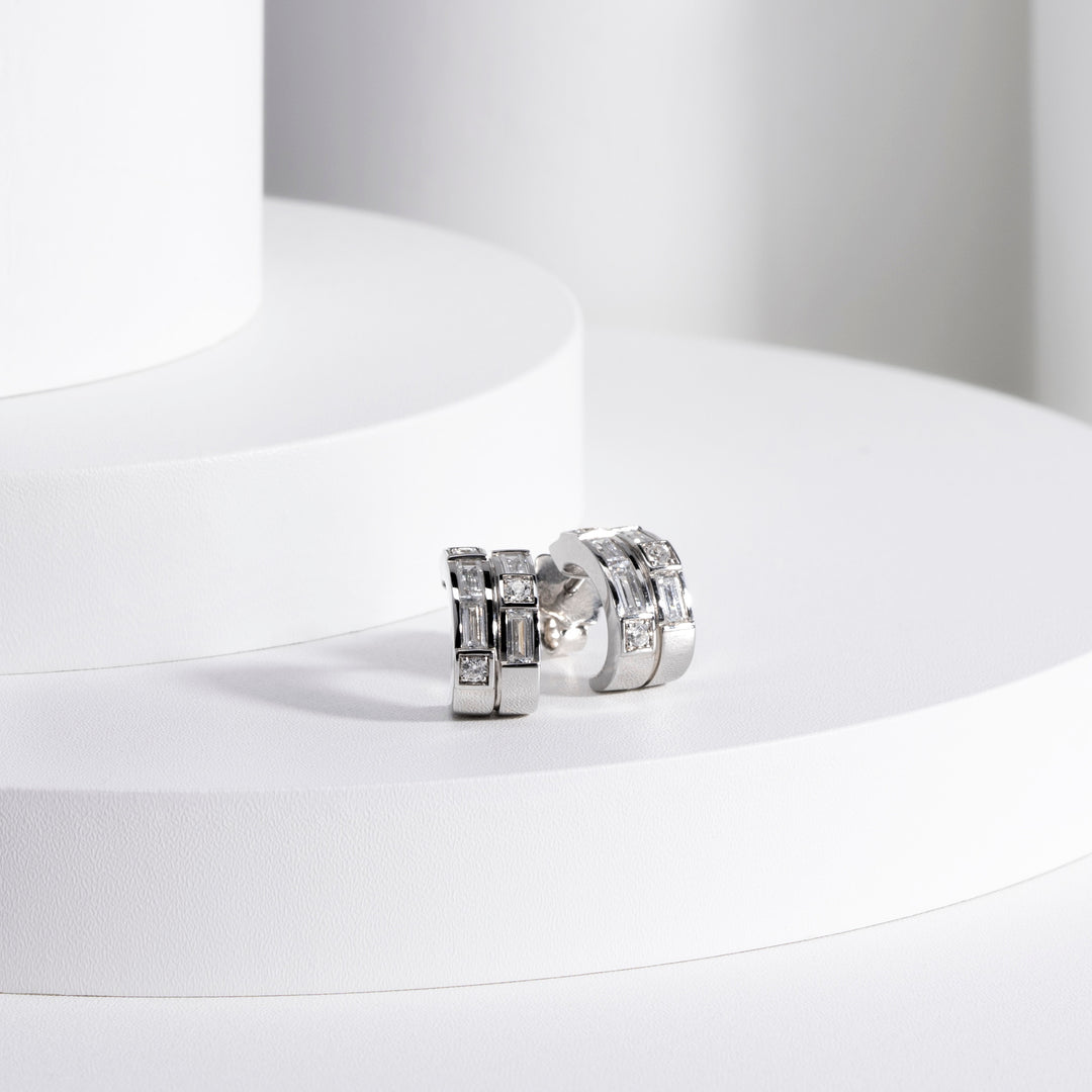 221E0450-01_Quadri_925_Sterling_silver_double_row_baguette_bezel_set_cubic_zirconia_stud_earrings,_12.58_mm.