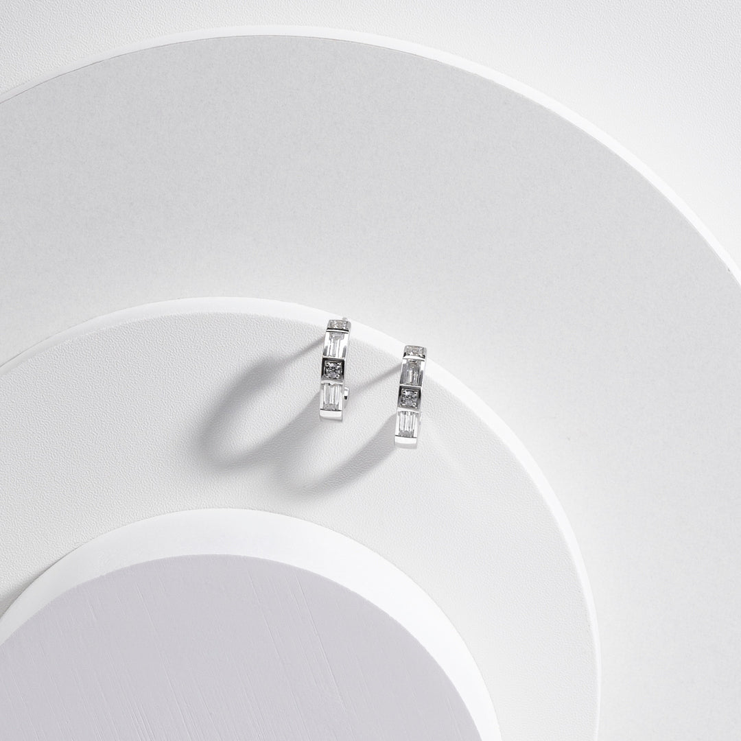 221E0451-01_Quadri_925_Sterling_silver_row_baguette_bezel_set_cubic_zirconia_stud_earrings,_13.75_mm.