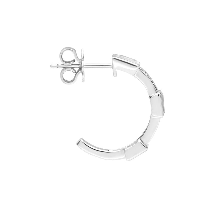 221E0452-01_Quadri_925_Sterling_silver_baguette_channel_and_prong_set_half_hoops_cubic_zirconia_stud_earrings,_21.26_mm.