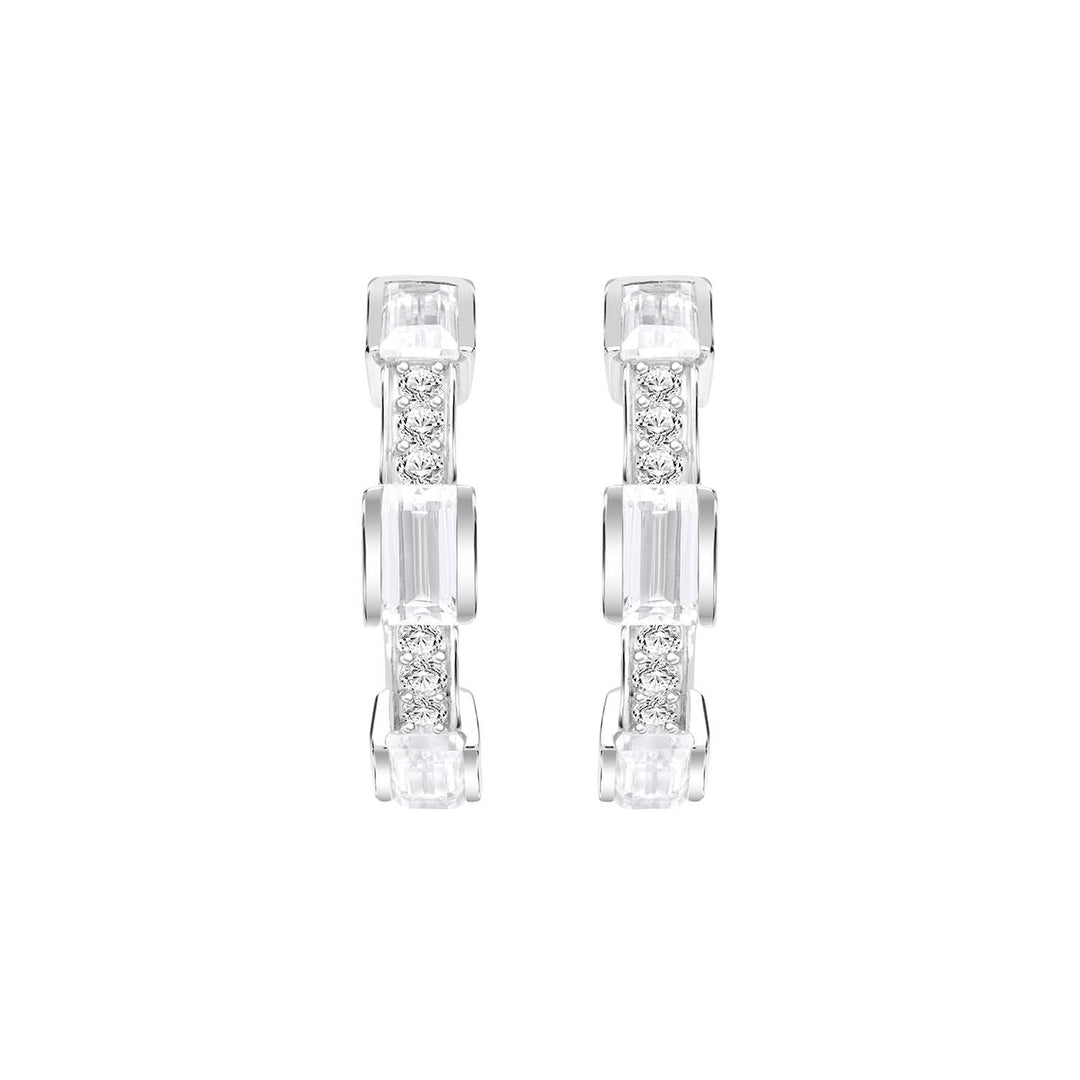 221E0453-01_Quadri_925_Sterling_silver_baguette_channel_and_prong_set_half_hoops_cubic_zirconia_stud_earrings,_15.35_mm.