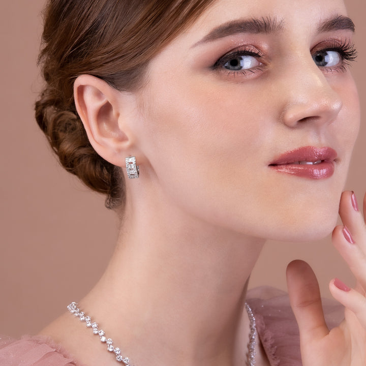 221E0460-01-Silver-Princess-cut-cz-oval-hoop-earrings