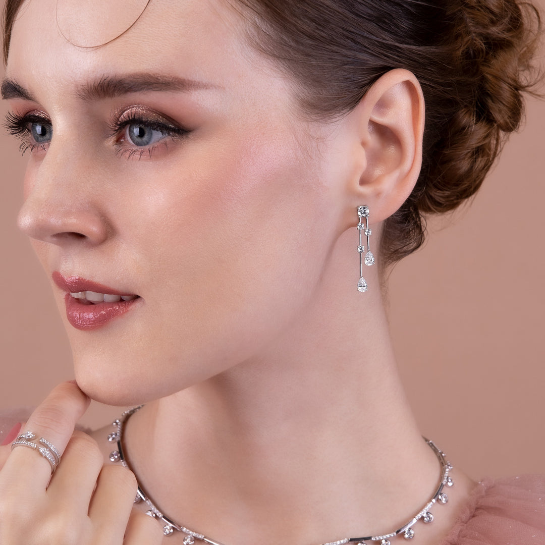 221E0465-01-Silver-pear-cut-cz-drop-earrings