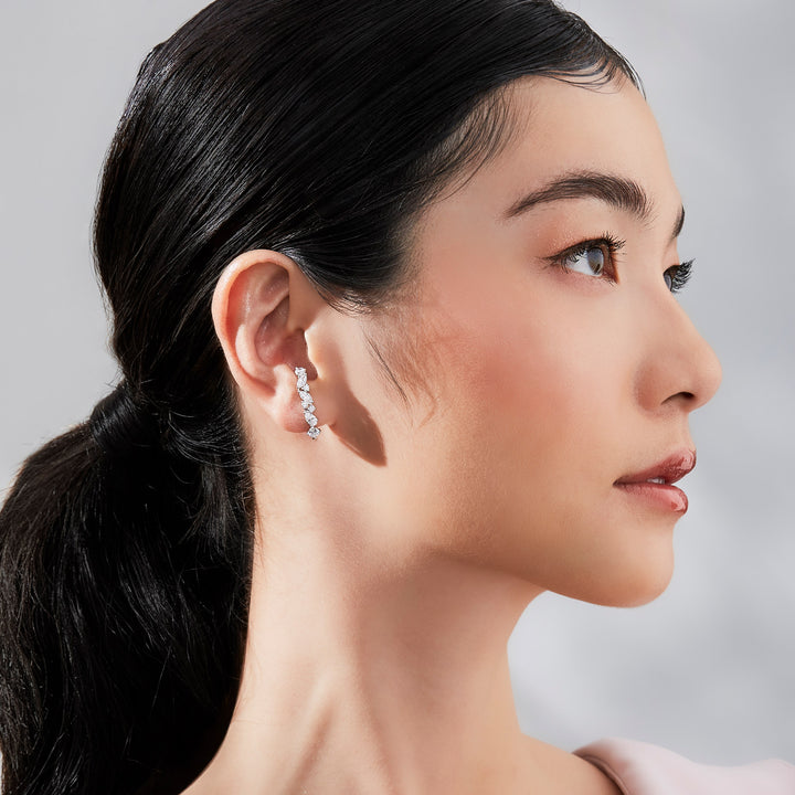 221E0502-01-221E0514-01-Silver-CZ-star-cuff-stud-earrings