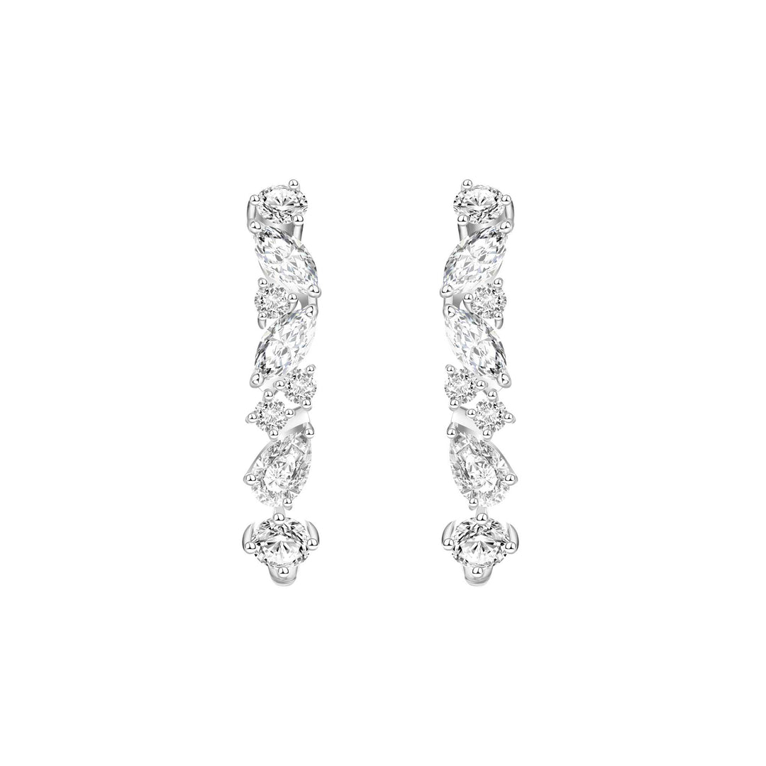 221E0502-01-221E0514-01-Silver-CZ-star-cuff-stud-earrings