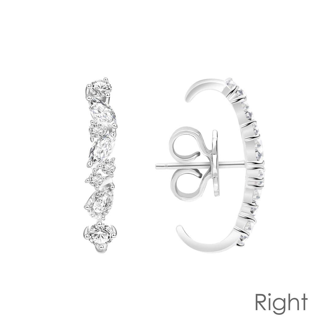 221E0502-01-221E0514-01-Silver-CZ-star-cuff-stud-earrings