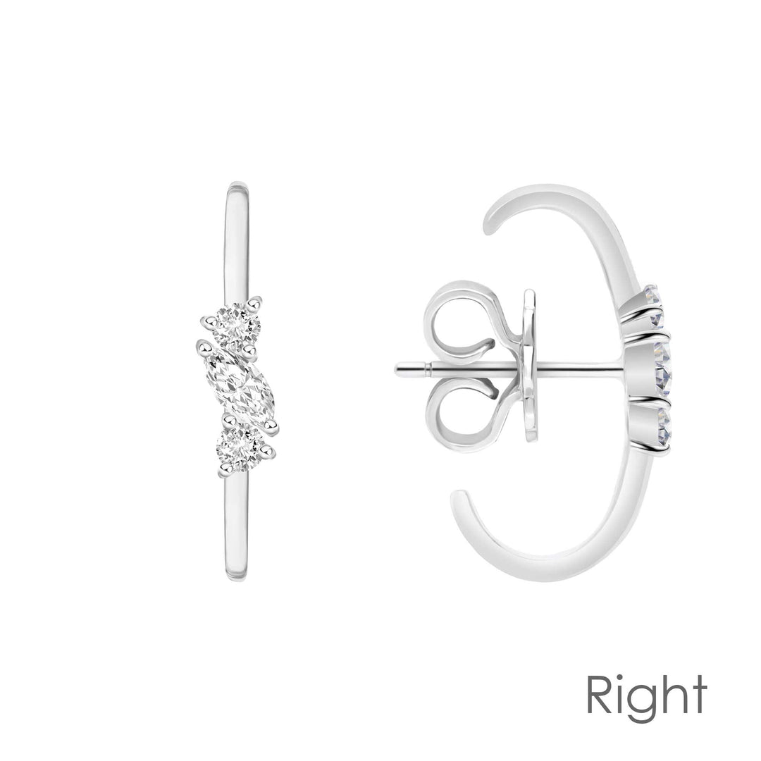 221E0509-01-221E0518-01-Silver-CZ-sparkling-star-cuff-stud-earrings
