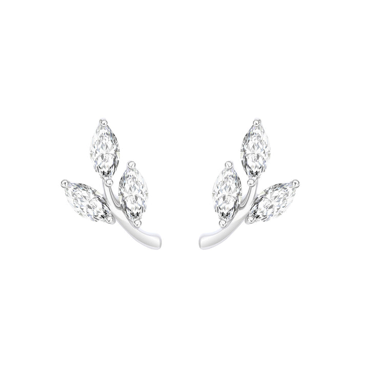 221E0542-01-Merii-Silver-CZ-leaf-cartilage-stud-earrings