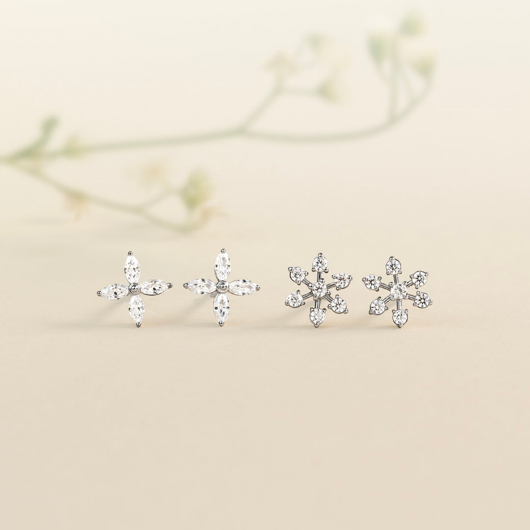 221E0544-01-Merii-Silver-CZ-four-leaf-stud-earrings