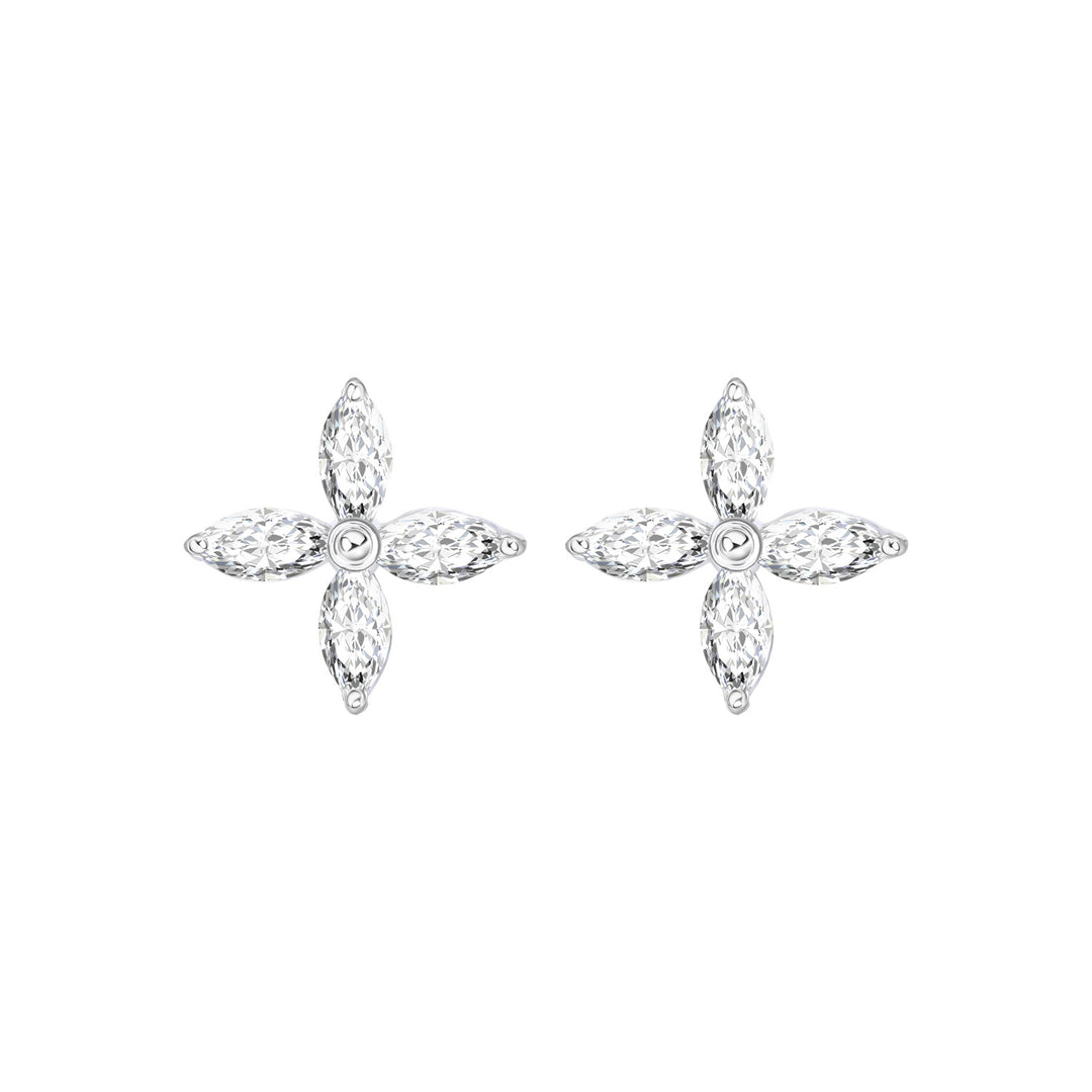 221E0544-01-Merii-Silver-CZ-four-leaf-stud-earrings