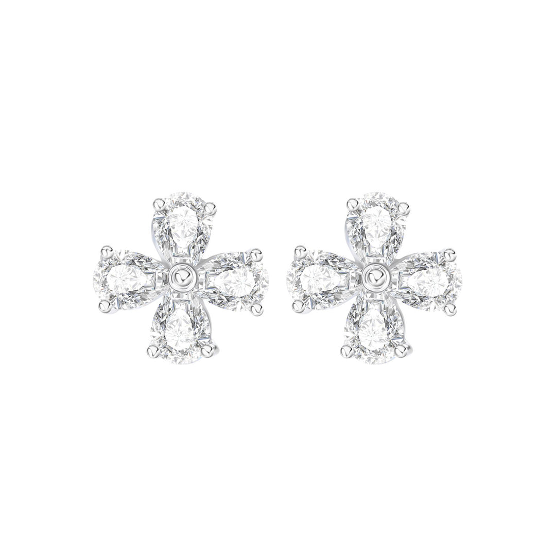 221E0545-01-Merii-Silver-CZ-four-leaf-flower-stud-earrings