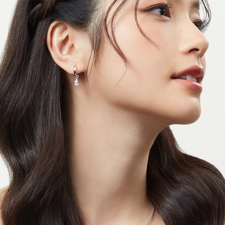 221E0553-01-Merii-Silver-CZ-pear-drop-huggie-earrings