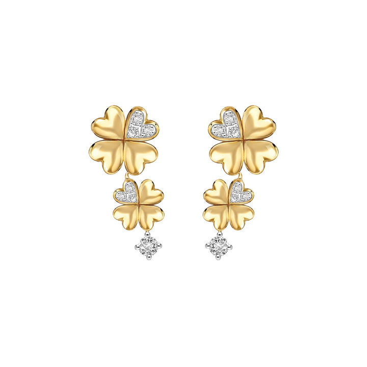 221E0610-01_Lucky-clover-silver-gold-plated-with-cz-clover-drop-earrings