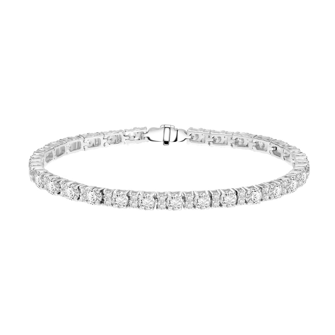 221L0053-01_Merii_100_cut_CZ_Bracelet_classic_in_Sterling_Silver_(0.10,0.01_ct.)