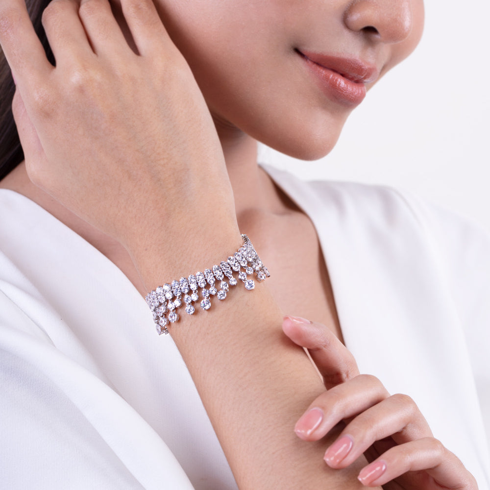 221L0160-01_Silver_CZ_three_row_tennis_bracelet
