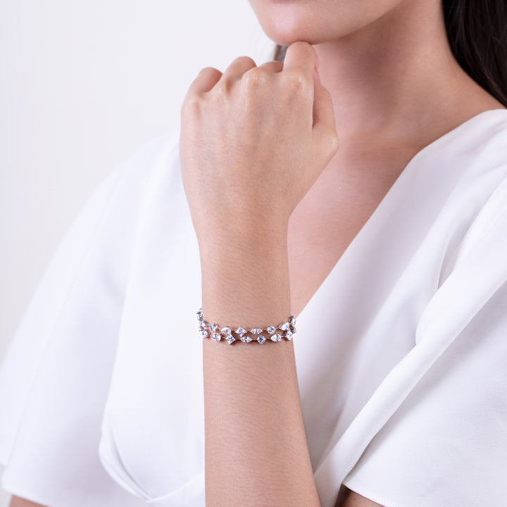 221L0213-01_Silver_CZ_double-row_bracelet