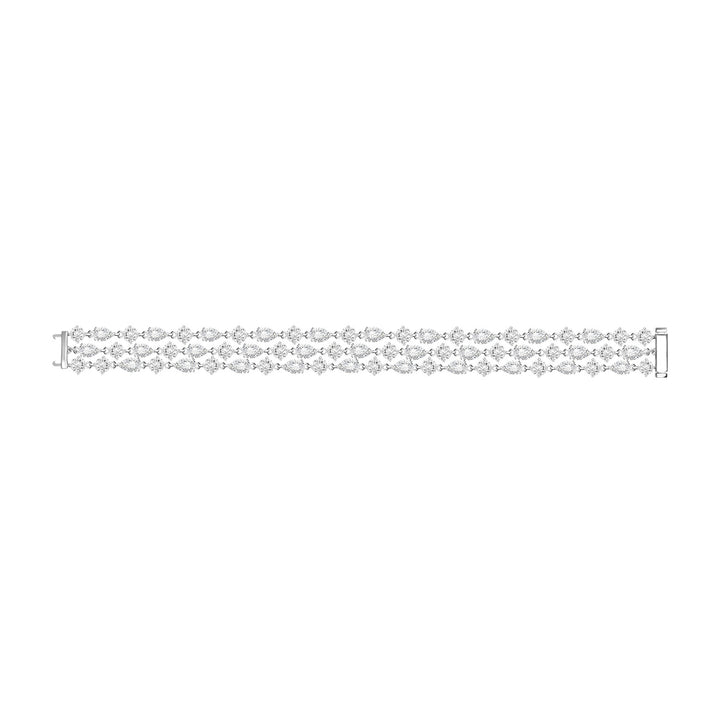 221L0258-01_Silver_CZ_three_row_bracelet