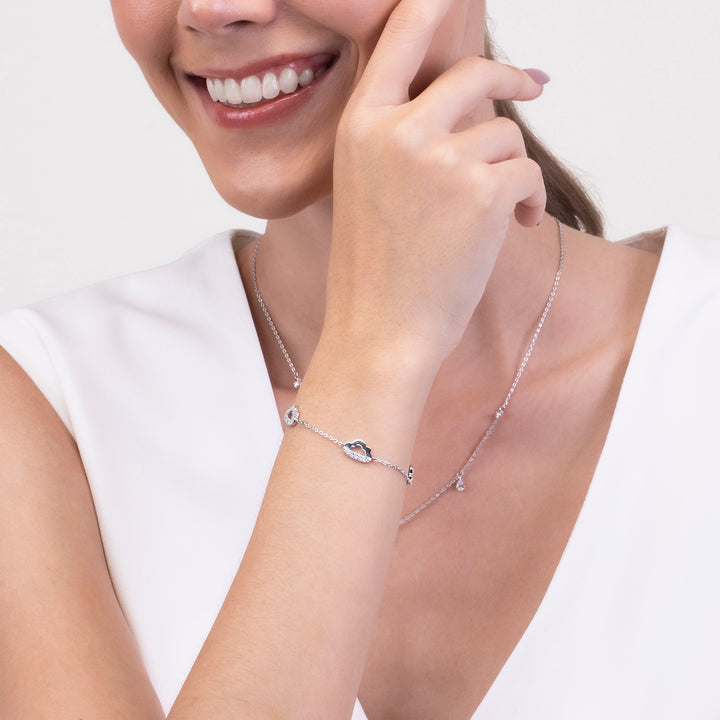 221L0278-01_Memento_Cloud_Bracelet_cubic_zirconia_Sterling_silver_and_Rhoduim_Plated