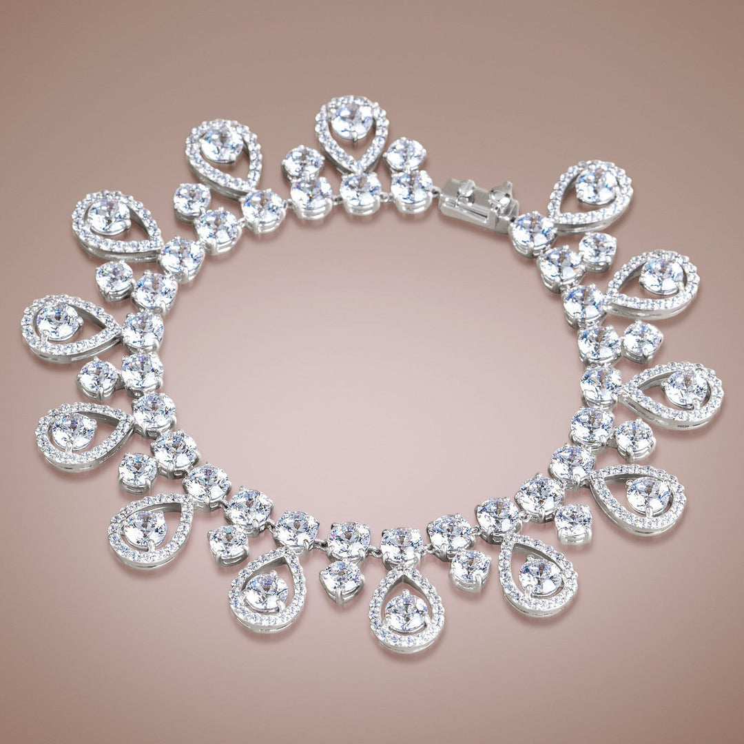 221L0313-01-Silver-with-100-facets-CZ-victoria-teardrop-bracelet