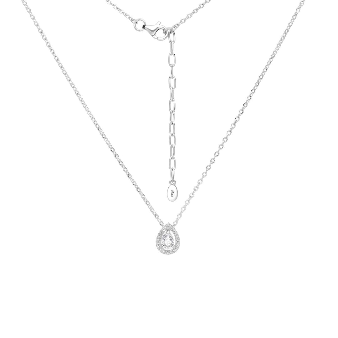 221N0071-01_Silver_pear_cut_CZ_pendant_necklace