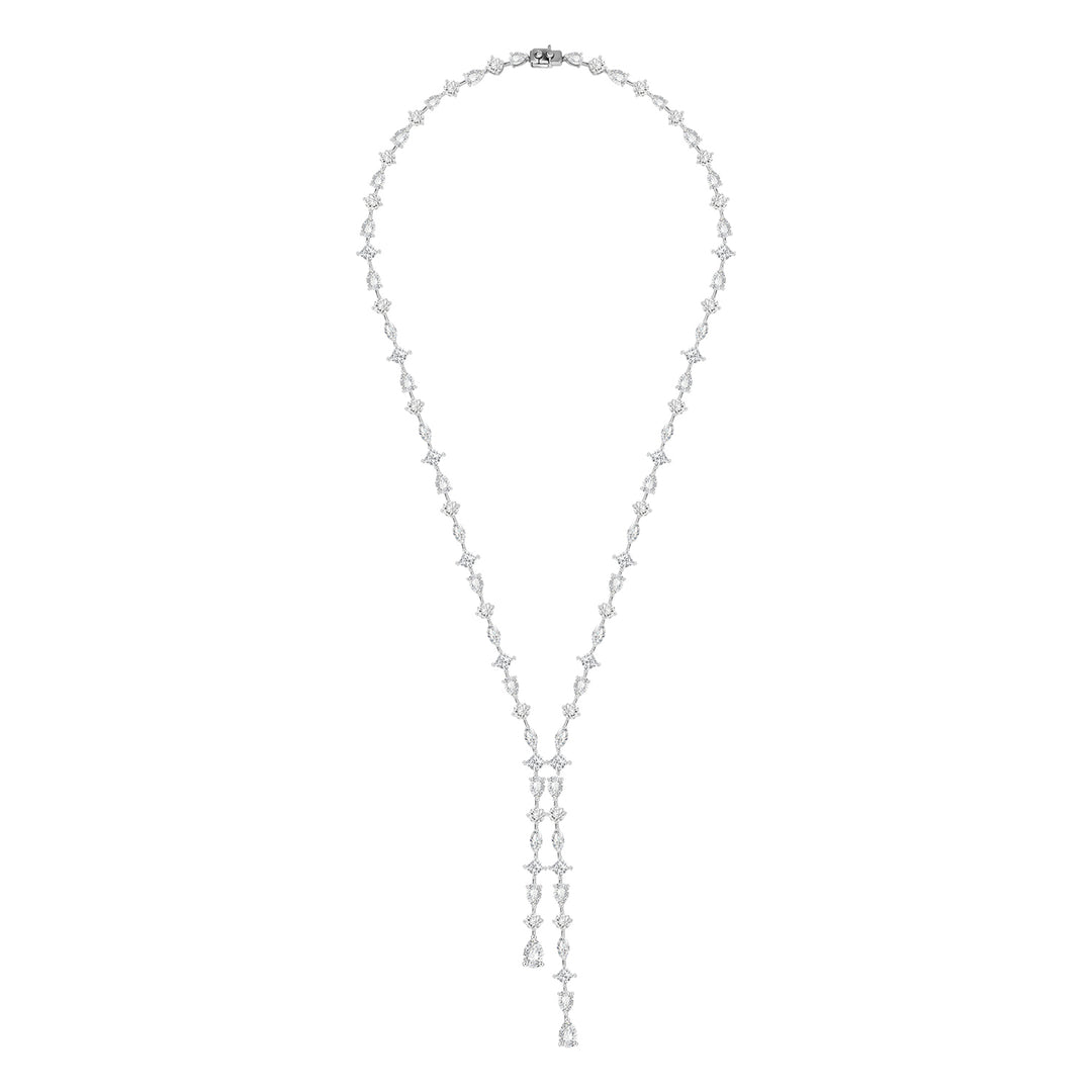 221N0223-01_Silver_CZ_dangle_sparkling_necklace