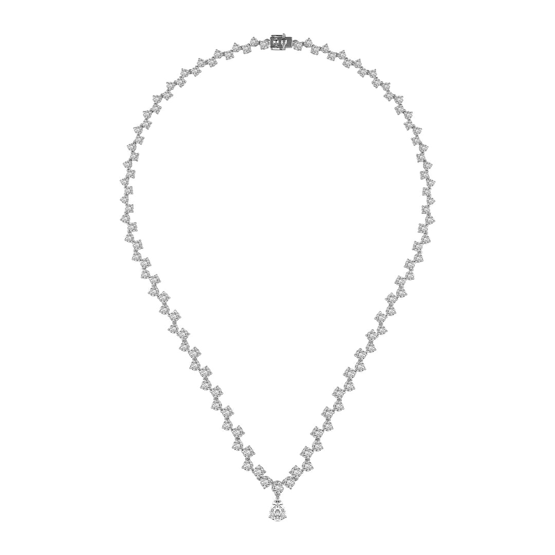 221N0244-01_Merii_Dewdrop__Elegant_Dewdrop_Necklace_Sterling_silver_and_Rhodium_Plated